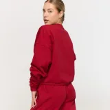 GymBeam Women‘s Varsity Sweatshirt Red - Rozmiar: XXL | Kolor: Czerwony | Waga: 0,5962 g | Opakowanie: 25 · záber 5
