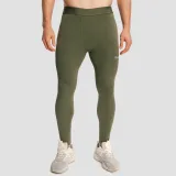 GymBeam Men‘s Combat Leggings Olive Grey - Rozmiar: S | Kolor: Szary | Waga: 0,1595 g | Opakowanie: 105 · záber 1