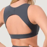 GymBeam NEO Sports Bra Iron - Rozmiar: XS | Kolor: Szary | Waga: 0,09 g | Opakowanie: 120 · záber 3