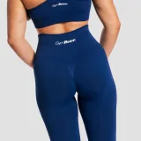 GymBeam Women‘s Sculpt Seamless Leggings Navy - Rozmiar: S | Kolor: Niebieski | Waga: 0,191 g | Opakowanie: 70 · záber 2