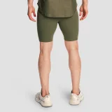GymBeam Men‘s Combat Shorts Olive Grey - Rozmiar: S | Kolor: Szary | Waga: 0,1087 g | Opakowanie: 133 · záber 3