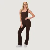 GymBeam Women‘s NEO Jumpsuit Mocha - Rozmiar: XS | Kolor: Brązowy | Waga: 0,285 g | Opakowanie: 50 · záber 5
