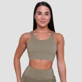 GymBeam Pulse Running Sports Bra Vetiver - Rozmiar: M | Kolor: Zielony | Waga: 0,11 g · záber 1