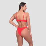GymBeam Women‘s Bikini Bottom HAWAII Red - Rozmiar: XL | Kolor: Czerwony | Waga: 0,058 g · záber 5