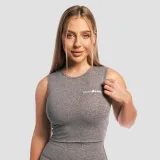 GymBeam Women‘s Core Croptop Storm - Rozmiar: XS | Kolor: Szary | Waga: 0,072 g · záber 1