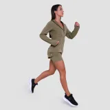 GymBeam Women‘s Pulse Running Jacket Vetiver - Rozmiar: M | Kolor: Zielony | Waga: 0,21 g | Opakowanie: 45 · záber 5