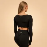 BeastPink Women‘s Sense Crop Top Black - Rozmiar: M | Kolor: Czarny | Waga: 0,162 g | Opakowanie: 110 · záber 5