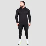 GymBeam Static Long Sleeve T-shirt Black - Rozmiar: S | Kolor: Czarny | Waga: 0,2285 g | Opakowanie: 65 · záber 4