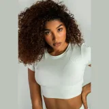 STRIX Damski Crop Top Essential Moon Grey · záber 2
