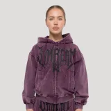 GymBeam Women‘s Abyss Hoodie Raisin - Rozmiar: XL | Kolor: Fioletowy | Waga: 0,75 g | Opakowanie: 26 · záber 1