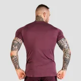 GymBeam Men‘s Fitted TRN T-shirt Eggplant - Rozmiar: S | Kolor: Fioletowy | Waga: 0,18 g | Opakowanie: 110 · záber 2