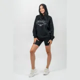 NEBBIA Women‘s Oversize Hoodie Gym Rat Black · záber 2