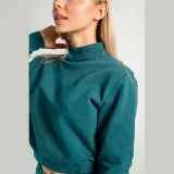 STRIX Sweter damski z wysokim kołnierzem Essential Deep Teal - Rozmiar: XL | Kolor: Niebieski | Waga: 0,48 g · záber 4