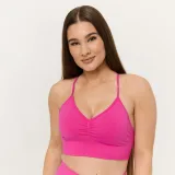GymBeam Sculpt Seamless Sports Bra Rose - Rozmiar: S | Kolor: Różowy | Waga: 0,097 g | Opakowanie: 65 · záber 1