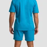 GymBeam Limitless Shorts Aquamarine - Rozmiar: M | Kolor: Niebieski | Waga: 0,3 g | Opakowanie: 50 · záber 3