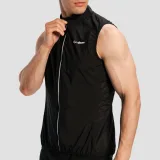 GymBeam Men‘s Pulse X Running Gillet Black - Rozmiar: XL | Kolor: Czarny | Waga: 0,103 g | Opakowanie: 80 · záber 2