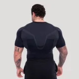 GymBeam OG1 Seamless T-shirt Black/Grey - Rozmiar: XXL | Kolor: Czarny | Waga: 0,291 g | Opakowanie: 80 · záber 4