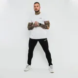 GymBeam Koszulka Basic White - Rozmiar: xxxl | Vek: Dorośli | Waga: 0,21 g | Opakowanie: 72 · záber 3