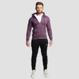 GymBeam Zipper Hoodie Obsidian - Rozmiar: S | Kolor: Fioletowy | Waga: 0,422 g | Opakowanie: 25 · záber 4