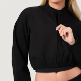 GymBeam Women‘s NEO Zip-Up Sweatshirt Black - Rozmiar: XS | Kolor: Czarny | Waga: 0,3333 g | Opakowanie: 55 · záber 2