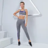 LABELLAMAFIA Legginsy damskie - Rozmiar: L | Kolor: Szary | Waga: 0,29 g · záber 3