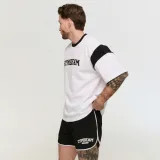 GymBeam Premium Heavyweight Varsity T-Shirt - Rozmiar: S | Kolor: Biały | Waga: 0,5912 g | Opakowanie: 23 · záber 5