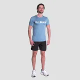 GymBeam T-Shirt Essence Blue - Rozmiar: S | Kolor: Niebieski | Waga: 0,1486 g | Opakowanie: 80 · záber 4