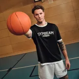 GymBeam Varsity Sweatshorts Grey - Kolor: Szary | Waga: 0,3904 g | Opakowanie: 25 · záber 3