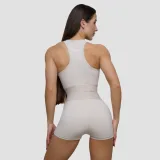 GymBeam Women‘s Agile Shorts Desert - Rozmiar: XXL | Kolor: Béžová | Waga: 0,12 g · záber 5
