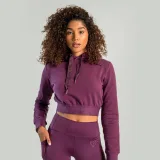 STRIX Krótka bluza damska z kapturem Essential Plum - Rozmiar: S | Kolor: Fioletowy | Waga: 0,44 g | Opakowanie: 30 · záber 1