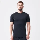 Squat Wolf Men‘s T-shirt Vented Run Tee Black · záber 1