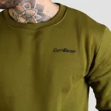 GymBeam Męska bluza Basic Military Green - Rozmiar: XXL | Kolor: Zielony | Waga: 0,44 g | Opakowanie: 30 · záber 3
