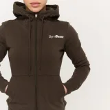GymBeam Women‘s Limitless Zip Up Hoodie Espresso - Rozmiar: XS | Kolor: Brązowy | Waga: 0,4895 g | Opakowanie: 42 · záber 2