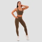 GymBeam Damskie legginsy Mesh Panel olive - Rozmiar: S | Kolor: Zielony | Waga: 0,2 g | Opakowanie: 100 · záber 4