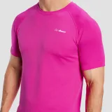 GymBeam Men‘s Pulse X Running T-shirt Purple - Rozmiar: L | Kolor: Fioletowy | Waga: 0,2 g | Opakowanie: 70 · záber 2