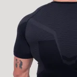 GymBeam OG1 Seamless T-shirt Black/Grey - Rozmiar: XXL | Kolor: Czarny | Waga: 0,291 g | Opakowanie: 80 · záber 5