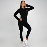 GymBeam Damska bluza Basic Black - Rozmiar: L | Kolor: Czarny | Waga: 0,38 g | Opakowanie: 30 · záber 3