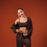 GymBeam Women‘s NEO Joggers Mocha - Rozmiar: XL | Kolor: Brązowy | Waga: 0,624 g | Opakowanie: 34 · záber 2