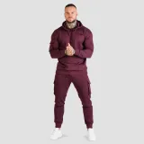 GymBeam Men‘s TRN Hoodie Eggplant - Rozmiar: XL | Kolor: fialová | Grupa wiekowa: Dorośli | Pohlavie: Męskie · záber 5