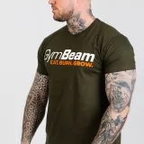 GymBeam Grow T-shirt Military Green - Kolor: Zielony | Waga: 0,22 g | Opakowanie: 50 · záber 2