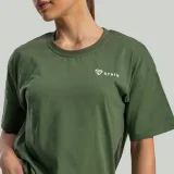 STRIX Women‘s Lunar Oversized Tee Cedar Green - Rozmiar: S | Kolor: Zielony | Waga: 0,18 g | Opakowanie: 100 · záber 2