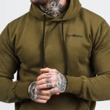 GymBeam Męska bluza z kapturem Athlete Military Green Black - Rozmiar: S | Kolor: Zielony | Waga: 0,45 g | Opakowanie: 25 · záber 5