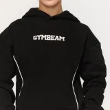 GymBeam Women‘s Varsity Hoodie Black - Rozmiar: XXL | Kolor: Czarny | Waga: 1,0402 g | Opakowanie: 10 · záber 2