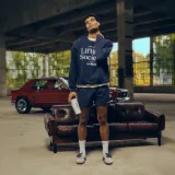 GymBeam Lifting Society Sweatshirt Nightfall - Rozmiar: S | Kolor: Niebieski | Waga: 0,558 g | Opakowanie: 33 · záber 3