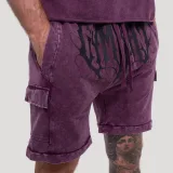 GymBeam Abyss Shorts Raisin - Rozmiar: XL | Kolor: Fioletowy | Waga: 0,54 g | Opakowanie: 34 · záber 4