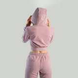 STRIX Krótka bluza damska z kapturem Essential Mauve - Rozmiar: M | Kolor: Fioletowy | Waga: 0,47 g · záber 3