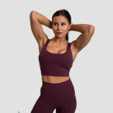 GymBeam Cut-Out Sport Bra Eggplant - Rozmiar: L | Kolor: Fioletowy | Waga: 0,151 g | Opakowanie: 100 · záber 4