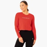 Ryderwear Damski top z długim rękawem Foundation Red · záber 1