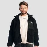 GymBeam Sherpa Jacket Black - Rozmiar: L | Kolor: Czarny | Waga: 0,95 g | Opakowanie: 14 · záber 1