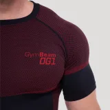 GymBeam OG1 Seamless T-shirt Black/Red - Rozmiar: M | Kolor: Czarny | Waga: 0,2289 g | Opakowanie: 85 · záber 2